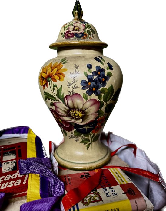 Vaso vintage estilo Jugendstil.