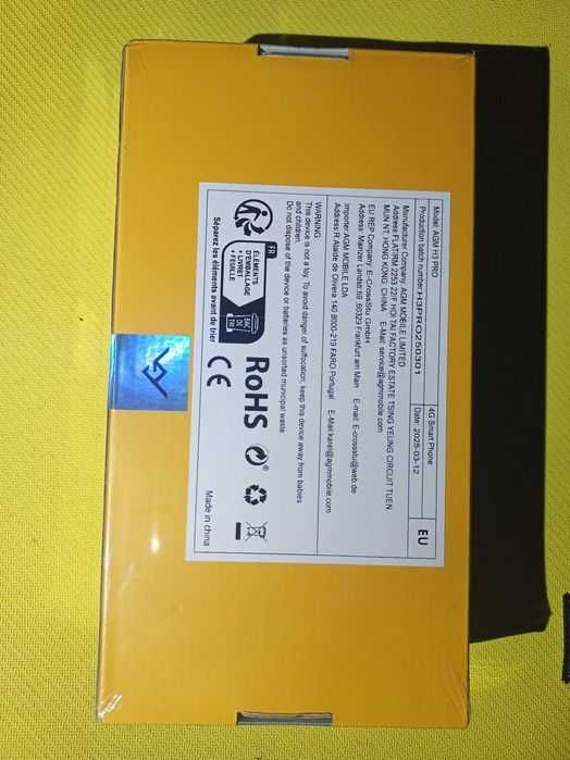 Не товстий 6" диспл AGM H3  4/64Gb IP69K   110 дБ