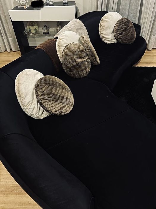 Sofá Familiar Preto Usado