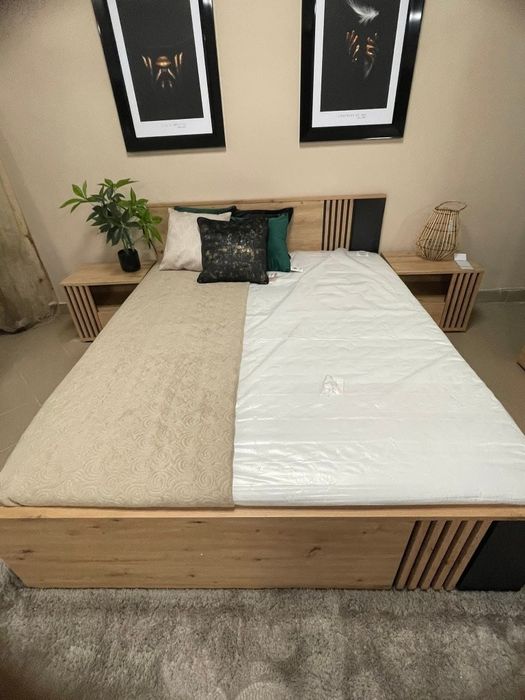 Nowoczesne łóżko 160x200 lamele transport