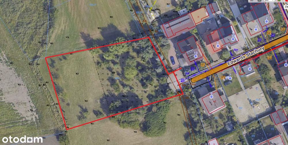 Działka budowlana Radziejów, os. Becińskiego 736 m²