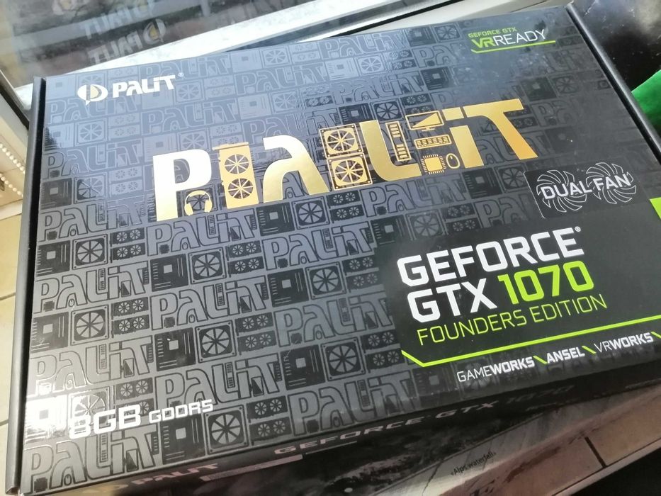 Видеокарта gtx 1070 8gb palit dual (ne51070015p2-1043d) б/у