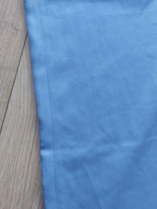 Szerokie materiałowe spodnie, niebieskie rozm M/L