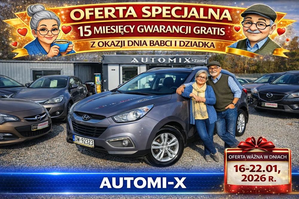 Hyundai ix35 Salon PL , Przebieg 102! BENZYNA !HAK / GWARANCJA ,Zamiana Automi-x.pl