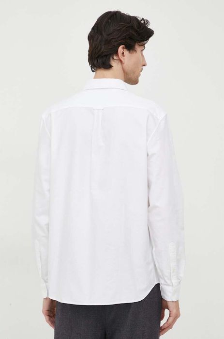Lacoste 40 L Koszula Męska Biała Regular Fit 100% Bawełna D2185