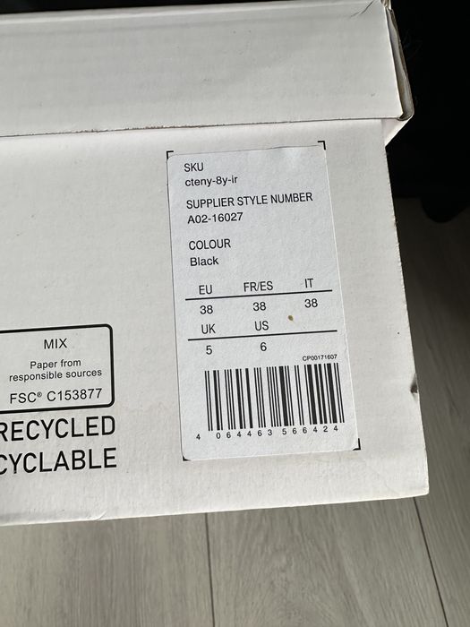 Yourturn botki sznurowane łańcuch 38 buty czarne traktory zalando