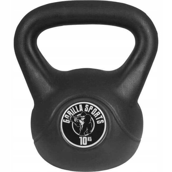 Kettlebelle Gorilla Sports 10 kg czarny (1545)