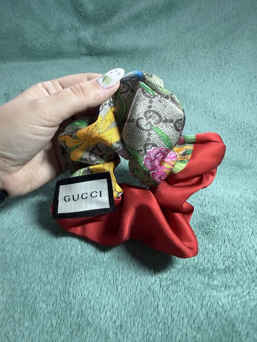 Атласна резинка гуччи gucci