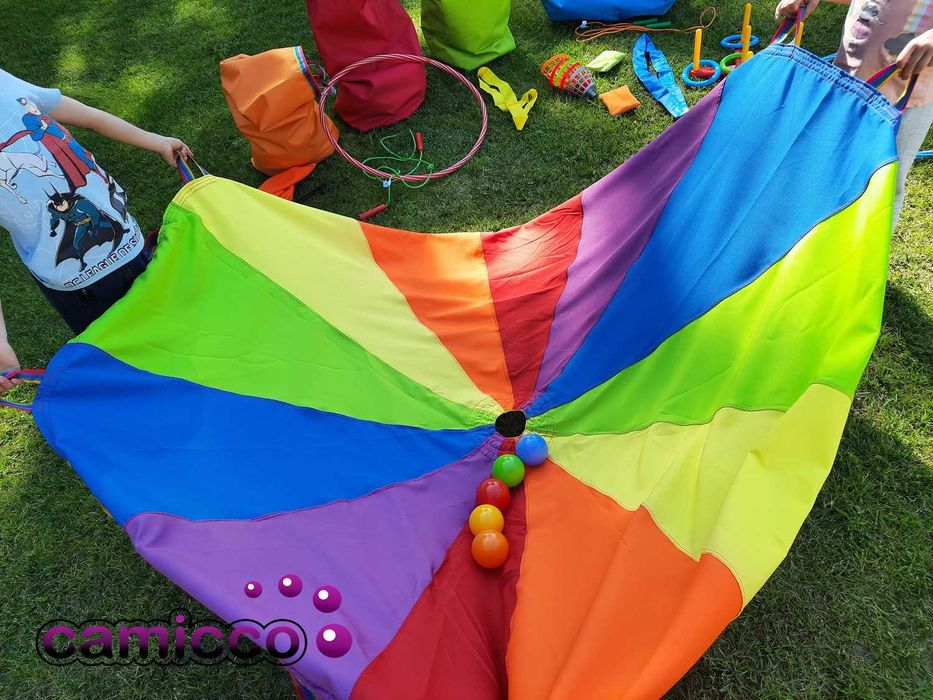 CHUSTA animacyjna 3 m chusty animatorów PROFESJONAL klanza SPADOCHRON