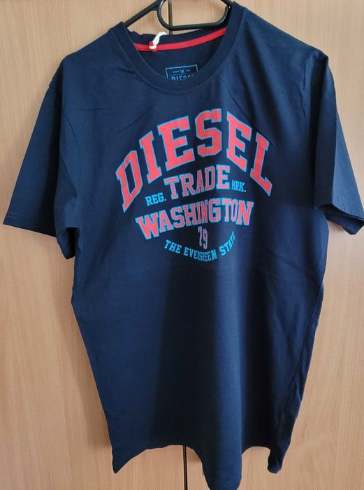 Nowa granatowa koszulka męska Diesel Jeans