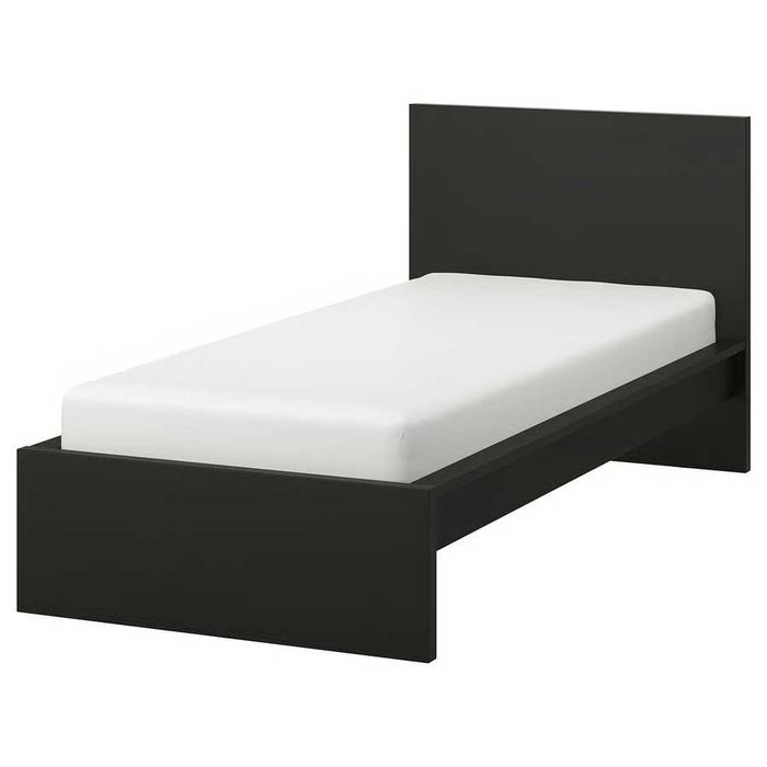 Mobilia de quarto solteiro Ikea Malm preto