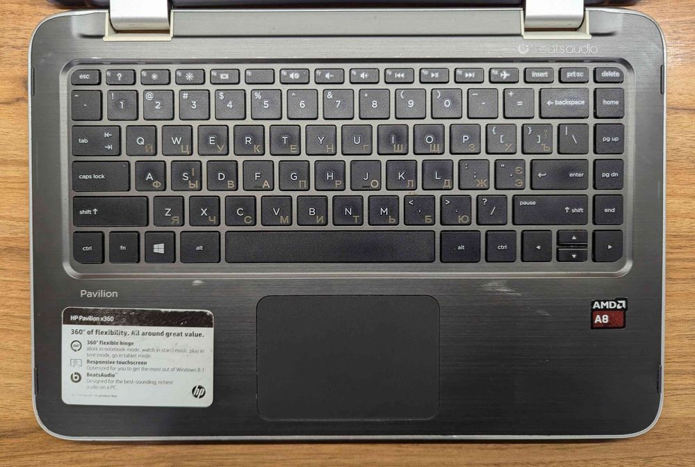 1457/HP Pavilion x360 13-a010nr/13,3"/AMD A8-6410/240 GB SSD/RAM 8 GB/
