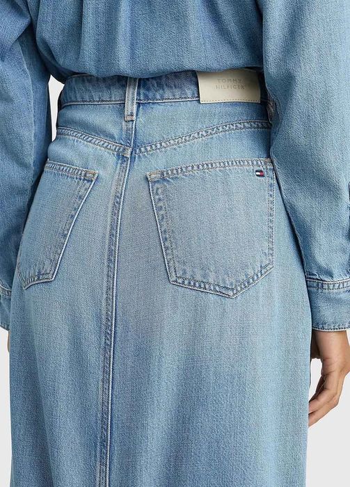 Джинсова спідниця міді з розрізом Tommy Hilfiger (розмір 34 / XS-S)