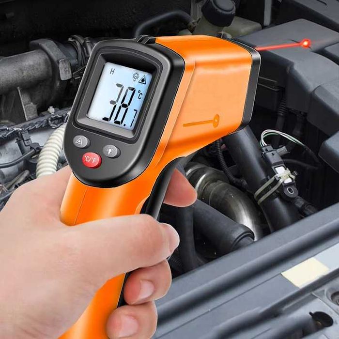 TERMOMETR na podczerwień laserowy pistolet bezkontaktowy miernik LCD