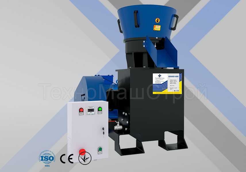 Гранулятор виробництва паливних пелет та комбікорму Гранд-400(37 кВт.)