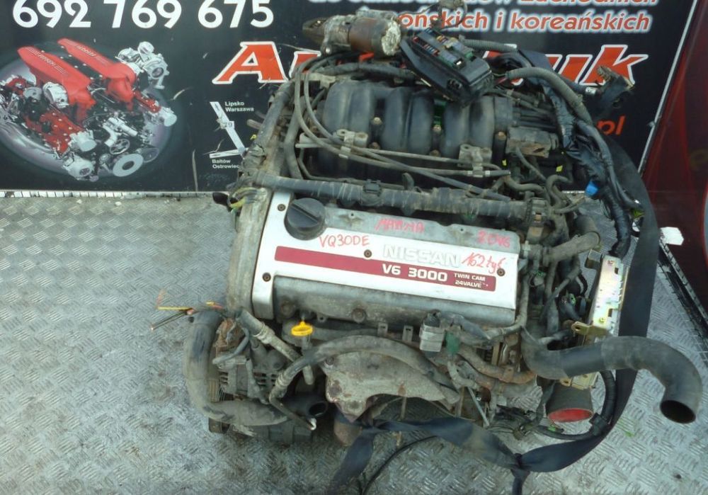 SILNIK KOMPLETNY SWAP NISSAN MAXIMA 3.0 V6 VQ30DE 162 TYS