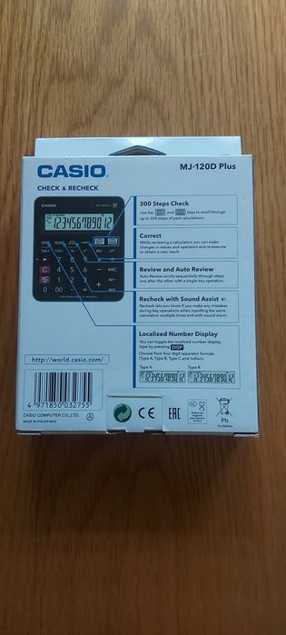 Kalkulator casio mj-120D plus