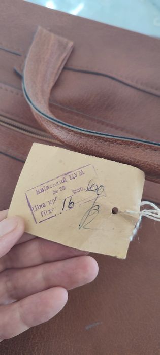 Нова вінтажна сумка гдр із біркою, кожзам, велика
