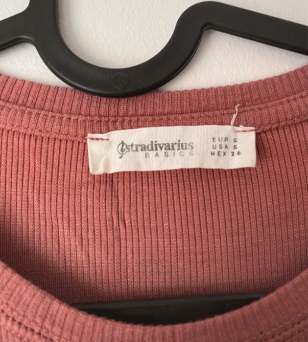 Sweterki łososiowy z rękawem 3/4 długość