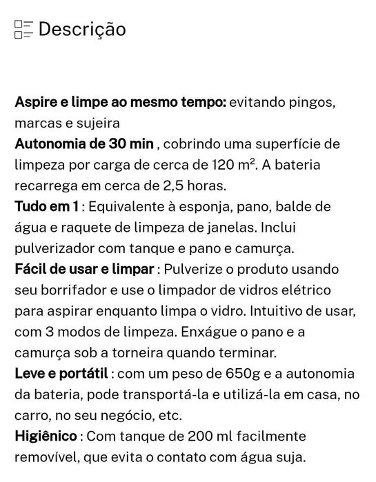 Limpa vidros elétrico