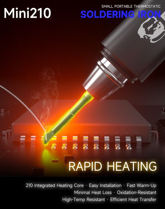 Mechanic Mini 210 смарт паяльник 40W