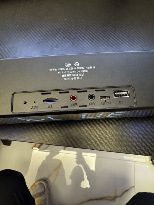 Soundbar Bluetooth RGB, AUX, USB, microSD, MIC