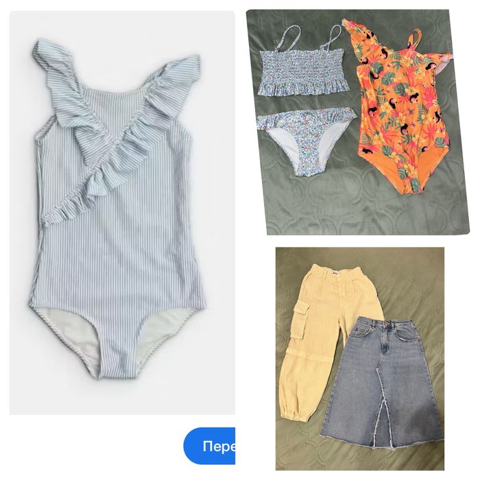Как новые, купальник zara, h&m, 122-128 см