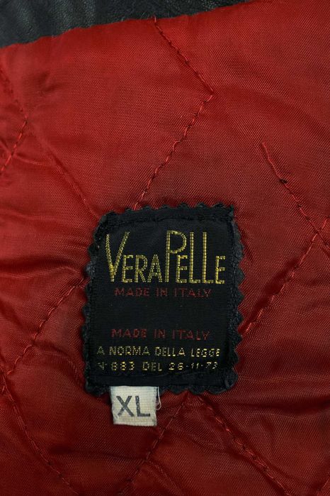 Винтажная итальянская мужская кожаная куртка косуха 70-х, мотокуртка