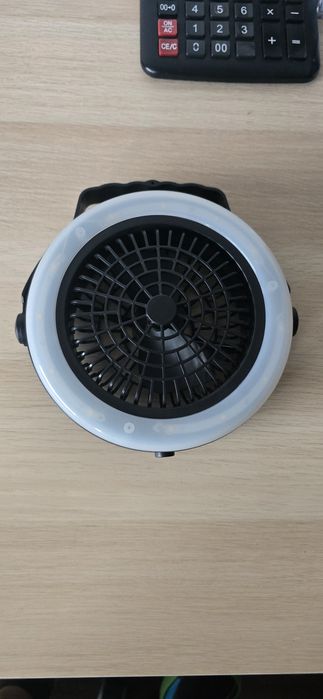 Wentylator + lampa 2 w 1 na baterie lub akumulatorki