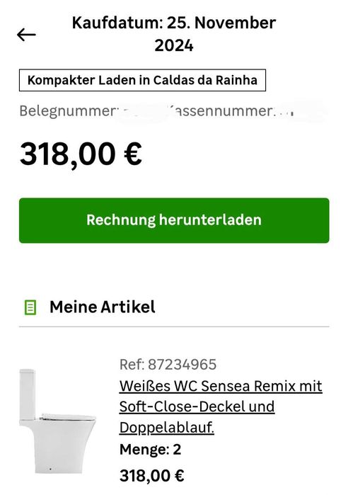 2x Casas de banho novas