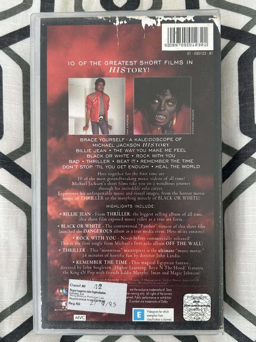 VHS Michael Jackson originais!