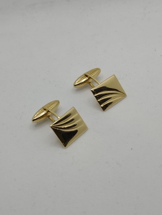 Złote spinki do koszuli, złoto 585