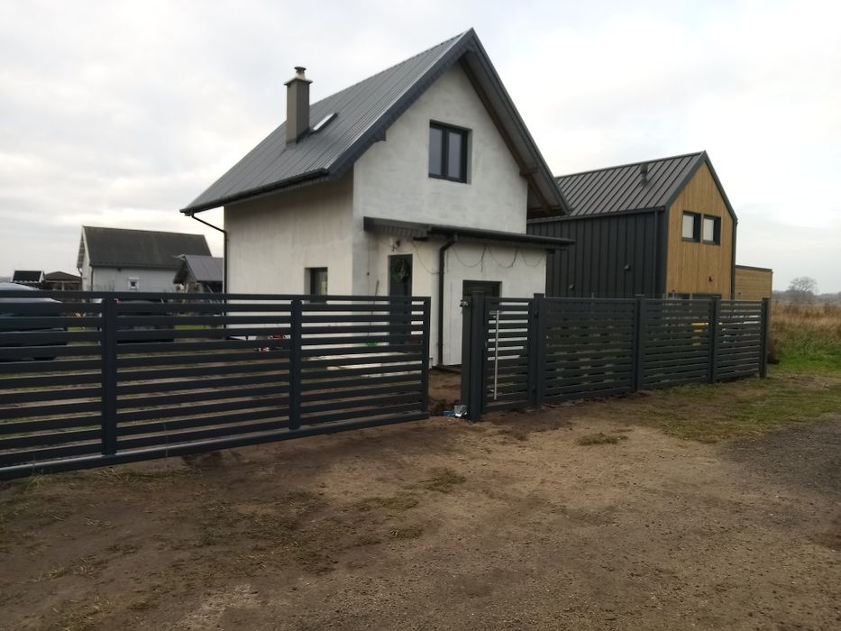 Bramy ogrodzeniowe przesuwne i skrzydlowe