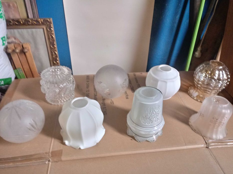 Klosz do żyrandola i lampy sprzed lat