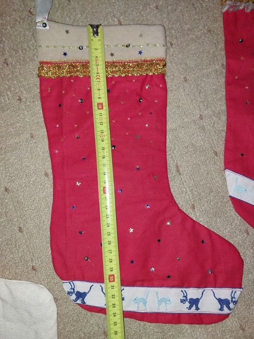 Новогодние носки чулки сапожки сапоги чобітки новорічні декор подарков