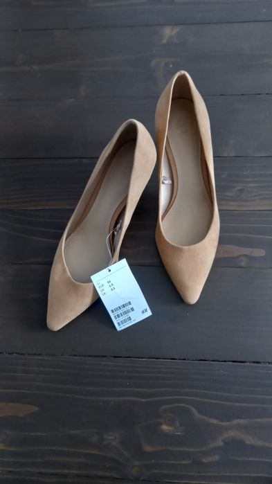 Лодочки H&M бежеві,базова модель, 36р