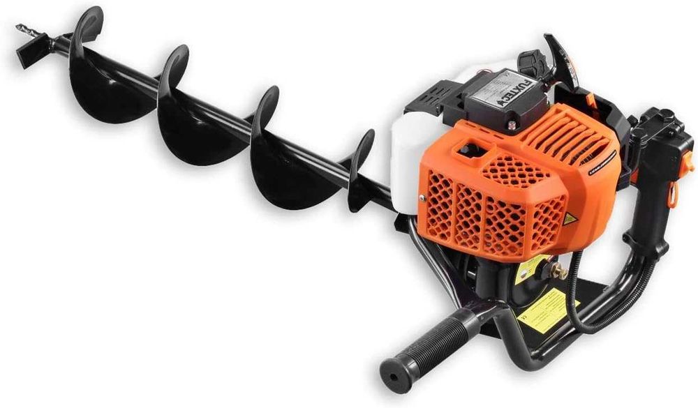 Perfuradora a gasolina, motor de 4 tempos FUXTEC FX-EB162 - 3,5 CV, 62 CC - com 3 brocas de 100/150/200 mm