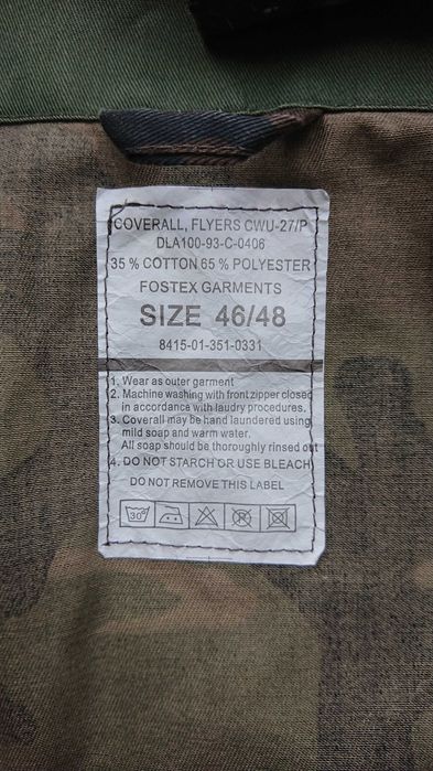 Контрактный комбинезон армии США Coverall flyers CWU-27/P. Woodland.