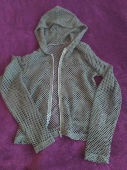 Bluza ażurowa, siatka w stylu