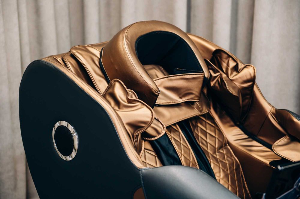 Масажне крісло XZERO V12+ Black & Gold Массажное кресло