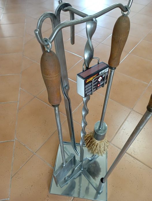 Utensílios para lareira INOX