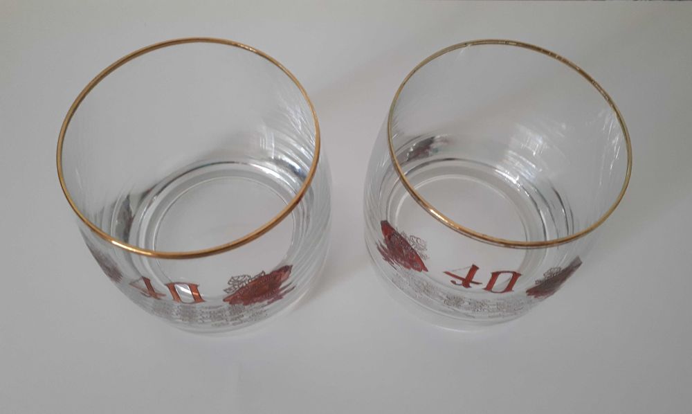 szklanka do whisky na 40 urodziny zdobiona