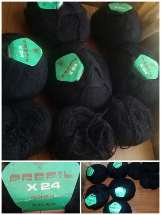 Lãs pretas e cores .1,20 cada