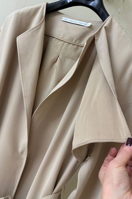 Other Stories бежевий легкий тренч плащ весняний базовий міді довгий L