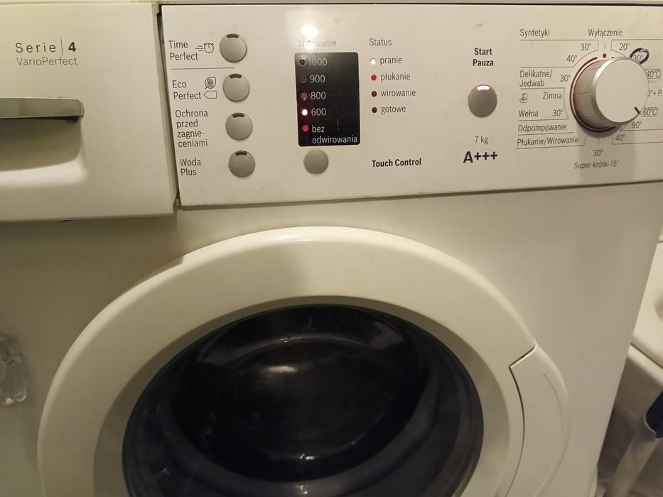Pralka Bosch maxx 7,  serie 4, Vario Perfect, touch control