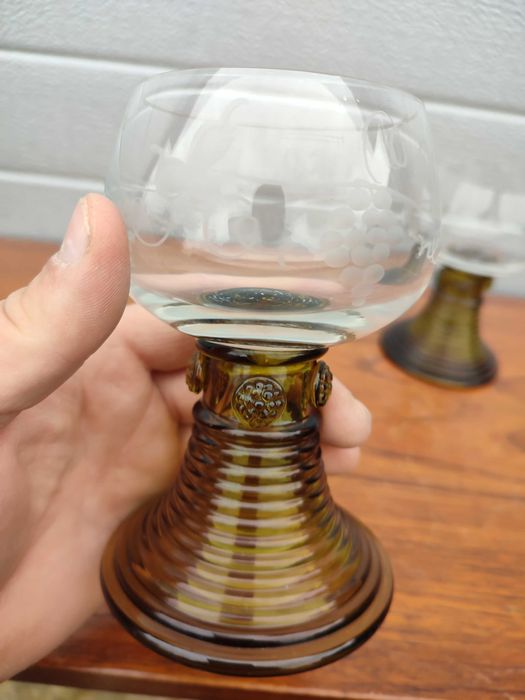 Kieliszki Remery  szlif - Kolekcjonerskie - Duże - Ciekawe - Design G