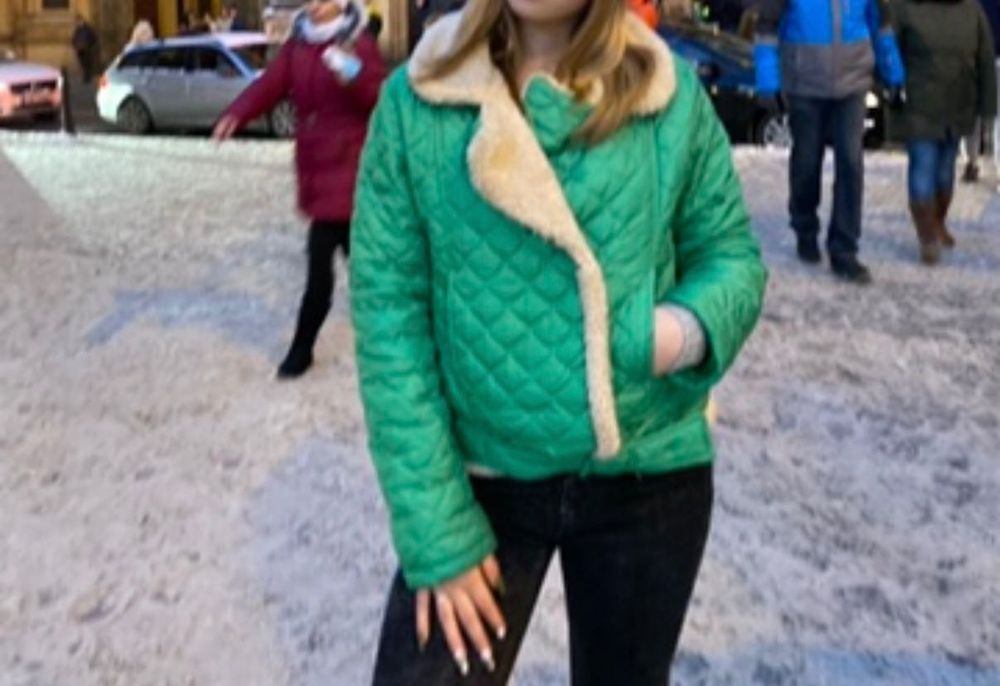 Стьобана Куртка-Авіатор в Насиченому  Зеленому Кольорі