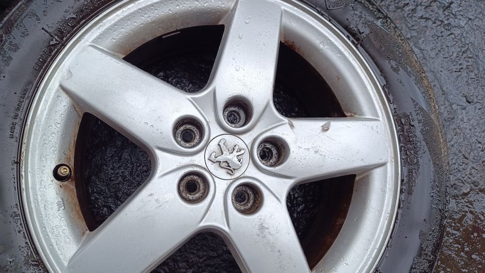 Комплект коліс титани легкосплавні з гумою Пежо 308t9 5*108 R16