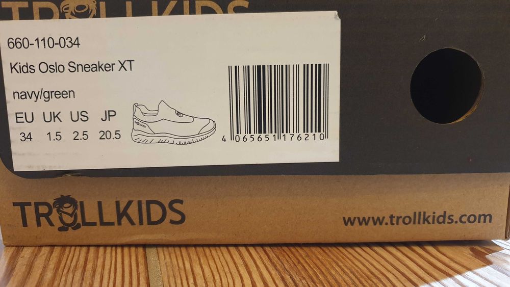 Dziecięce buty Trollkids Oslo Sneaker XT, roz. 34 [prawie nowe]