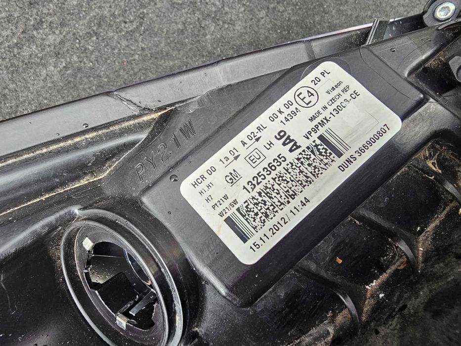 Reflektor Lewy Opel Meriva B Soczewka